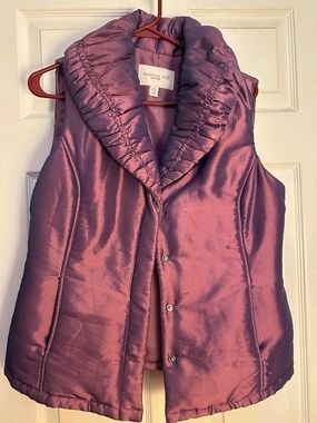 Madison Hill Purple Iridescent Ladies Padded Vest Size Medium